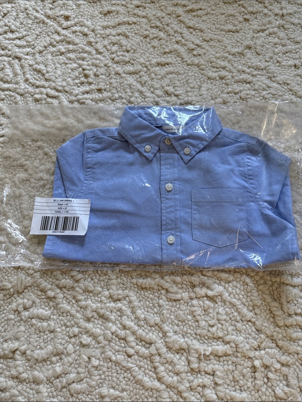 Janie and Jack Light Blue Button-Down Shirt